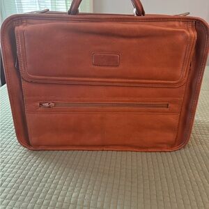 Men's Tan Leather Briefcase